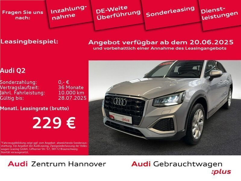 L5 florettsilber metallic Gebraucht 2024 Audi Q2 Advanced Plus SUV | 33.450 € (Fairer Preis) - Bild 1/4