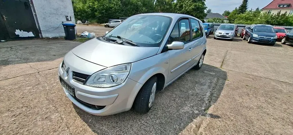 Gebraucht Renault Scénic II Authentique 103 PS (75 kW) 2008 Silber Van / Kleinbus