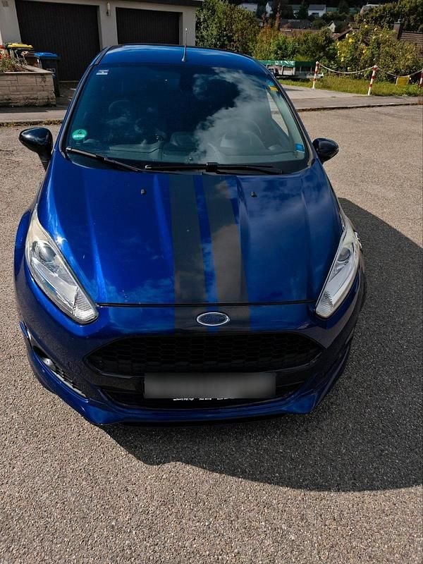 Blau Gebraucht 2017 Ford Fiesta ST-Line Kleinwagen | 7.800 € - Bild 1/4