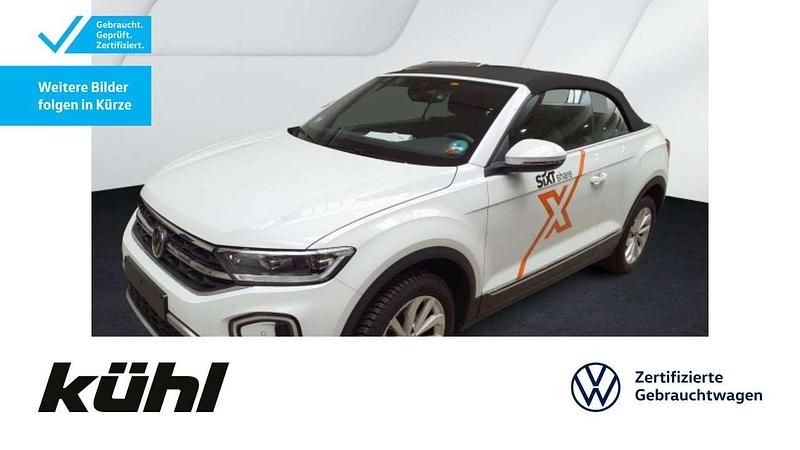 Pure white Gebraucht 2024 VW T-Roc Cabriolet Style Cabrio | 24.980 € (Superpreis) - Bild 1/2