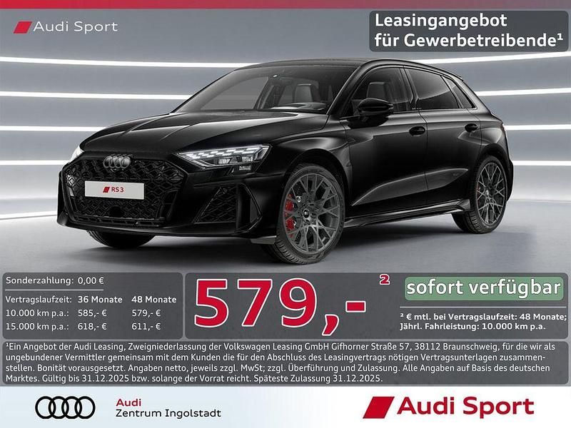 Mythosschwarz Neu 2025 Audi RS3 Sportback Sport Kleinwagen | 67.250 € (Superpreis) - Bild 1/3