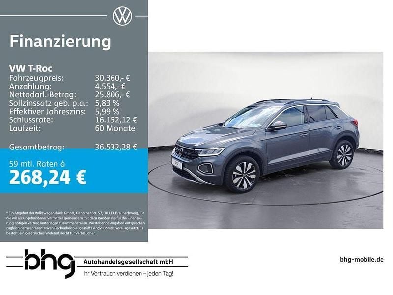 Indiumgrau metallic Gebraucht 2024 VW T-Roc Move SUV | 30.360 € (Fairer Preis) - Bild 1/4