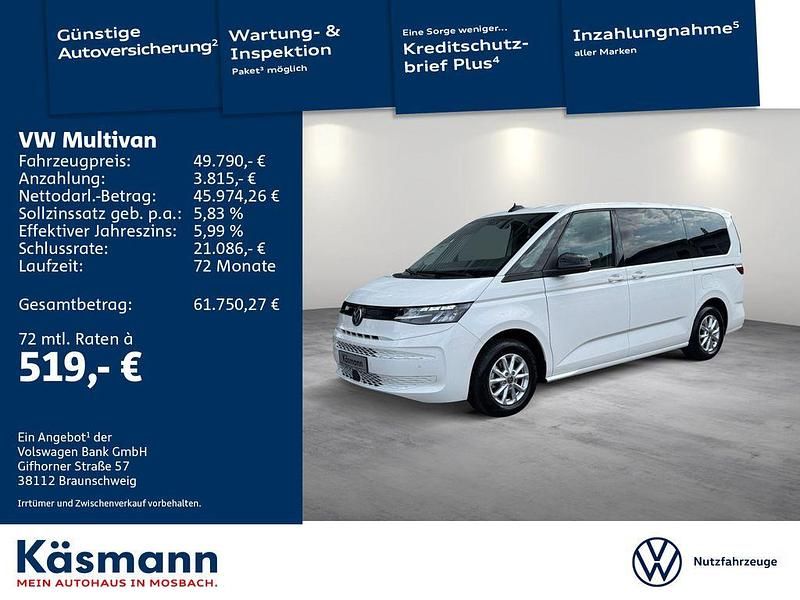 Weiß Gebraucht 2024 VW Multivan Basis Van | 49.790 € (Fairer Preis) - Bild 1/4