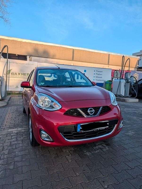 Gebraucht Nissan Micra Acenta 98 PS (72 kW) 2014 Rot Kleinwagen