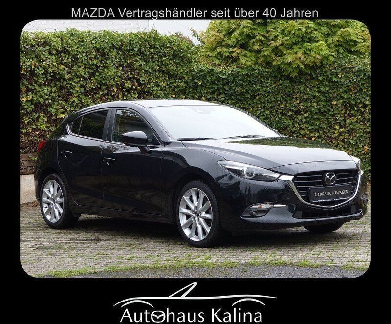 Schwarz Gebraucht 2017 Mazda 3 Sports-Line Limousine | 13.500 € (Fairer Preis) - Bild 1/4
