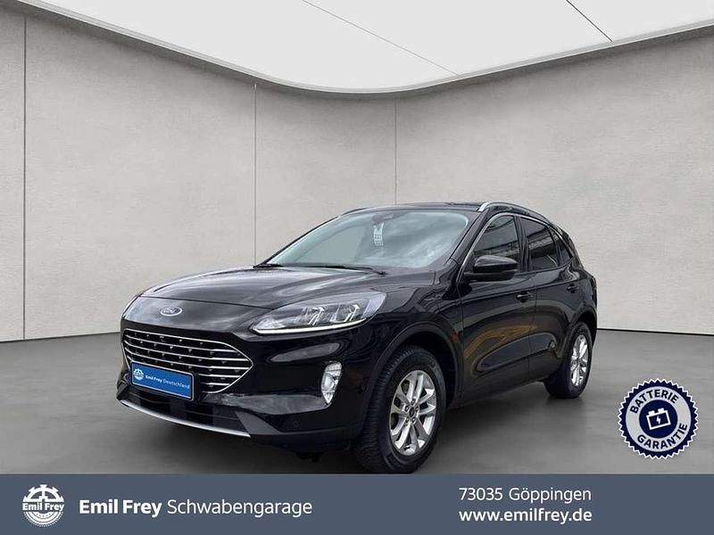 Schwarz agate black metallic metallic Gebraucht 2021 Ford Kuga Titanium SUV | 20.970 € (Superpreis) - Bild 1/3