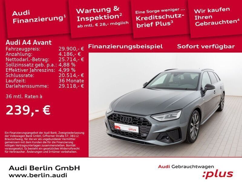 Daytonagrau perleffekt Gebraucht 2023 Audi A4 S-Line Kombi | 29.900 € (Guter Preis) - Bild 1/3