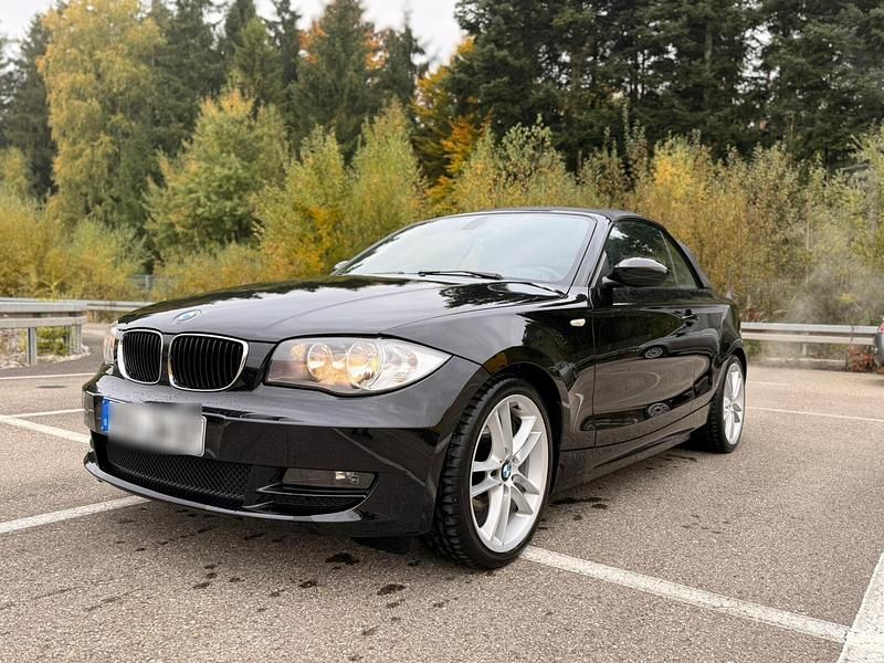 Schwarz Gebraucht 2008 BMW 118 Cabriolet Cabrio | 6.900 € (Guter Preis) - Bild 1/4