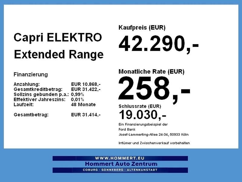 Neu Ford Capri Extended Range 210 kW (286 PS) 2026 Agate black SUV