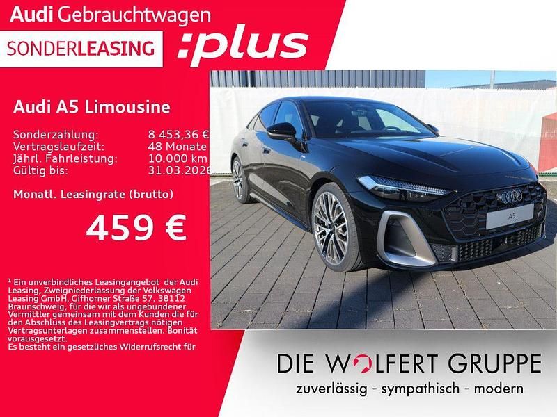 Mythosschwarz metallic Gebraucht 2025 Audi A5 Edition .1 Coupé | 62.528 € (Etwas zu teuer) - Bild 1/4