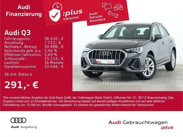 Daytonagrau perleffekt Gebraucht 2024 Audi Q3 S-Line SUV | 38.610 € (Superpreis) - Bild 1/4
