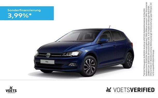 Blau Gebraucht 2021 VW Polo Active Limousine | 17.680 € (Guter Preis) - Bild 1/4