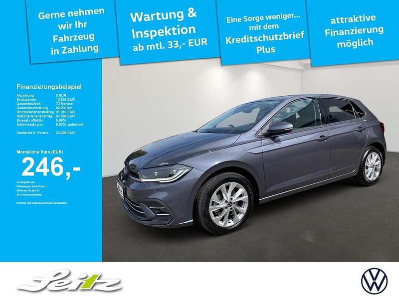 Grau Gebraucht 2024 VW Polo Style Kleinwagen | 24.298 € (Fairer Preis) - Bild 1/3