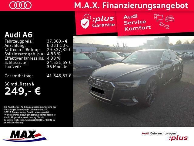 Brillantschwarz Gebraucht 2023 Audi A6 Advanced Limousine | 37.869 € (Guter Preis) - Bild 1/3