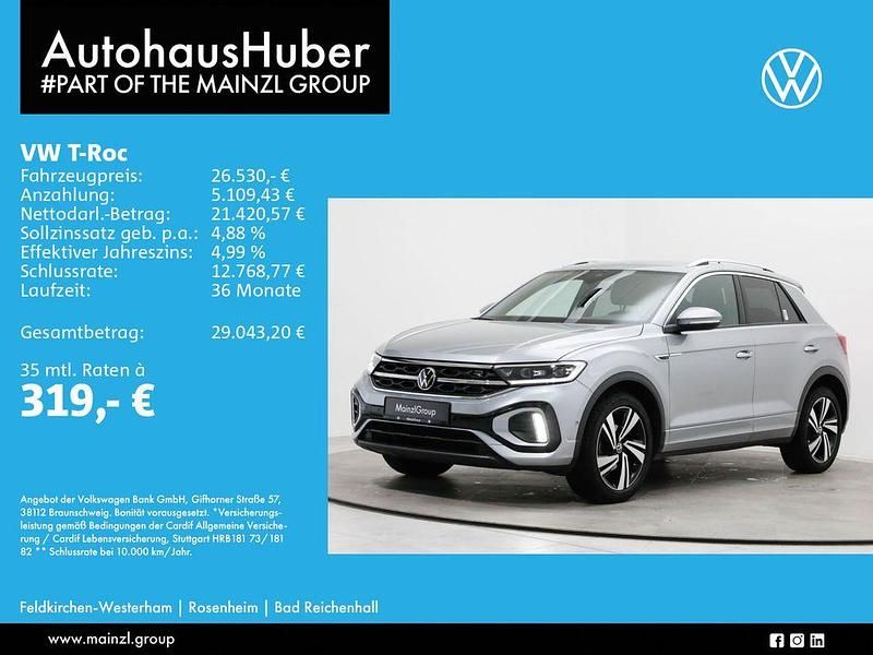 Gebraucht VW T-Roc R-line 150 PS (110 kW) 2022 Pyrit silber metallic SUV