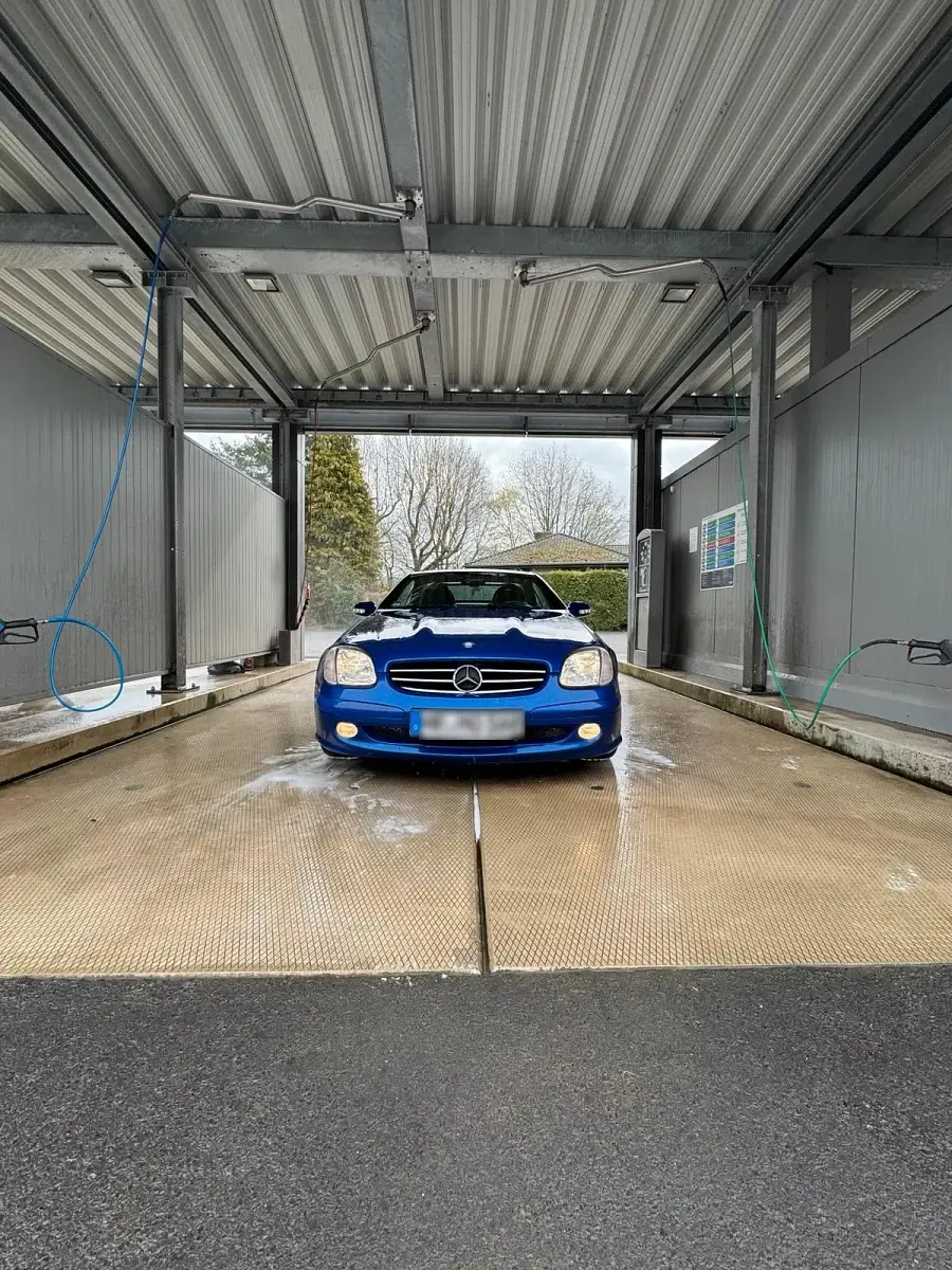 Gebraucht Mercedes SLK200 163 PS (119 kW) 2001 Blau Cabrio