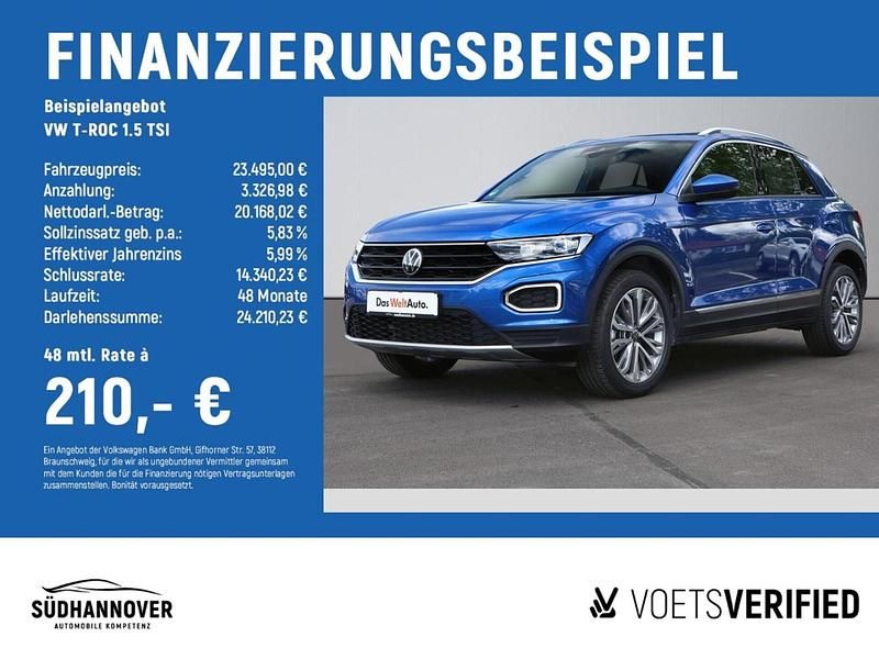 Gebraucht VW T-Roc Active 150 PS (110 kW) 2021 Blau SUV