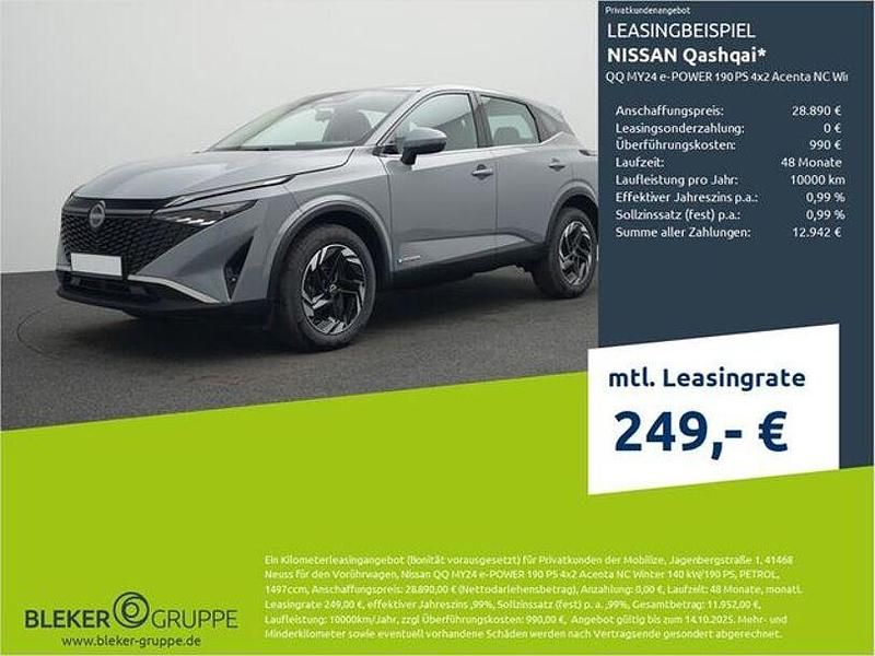 Ceramic grey/black Gebraucht 2024 Nissan Qashqai Acenta SUV | 28.890 € (Superpreis) - Bild 1/3