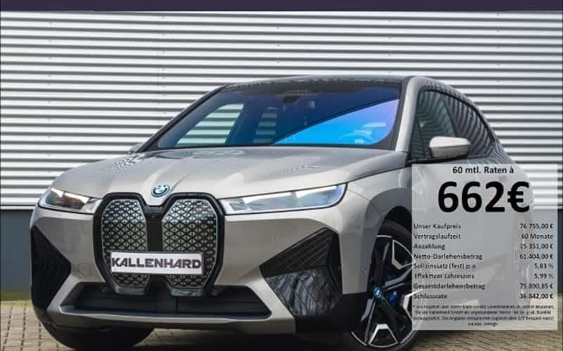 Grau Gebraucht 2024 BMW iX Executive SUV | 76.755 € (Fairer Preis) - Bild 1/4
