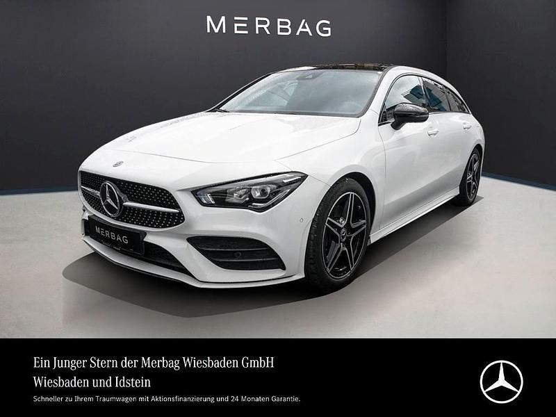 Polarweiß Gebraucht 2020 Mercedes CLA200 Shooting Brake AMG line Kombi | 23.770 € (Fairer Preis) - Bild 1/4