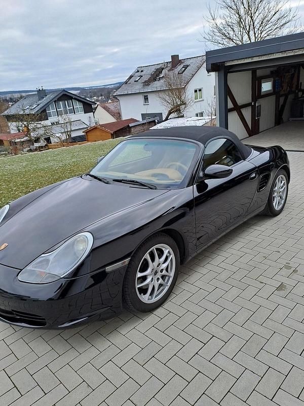 Schwarz Gebraucht 2003 Porsche 986 Boxster Cabrio | 15.500 € (Guter Preis) - Bild 1/4