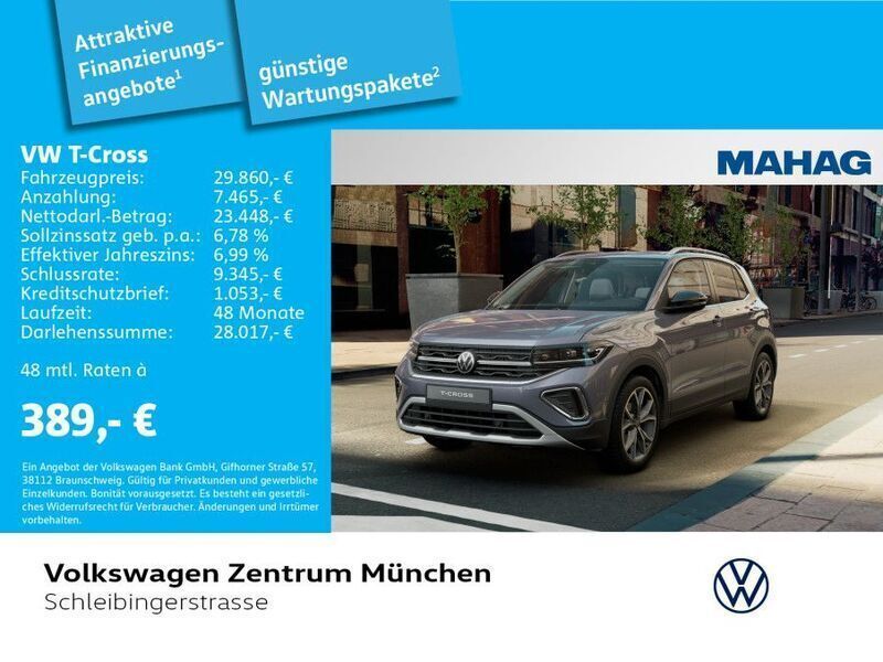 Silber Neu 2025 VW T-Cross Style SUV | 29.860 € (Fairer Preis) - Bild 1/3