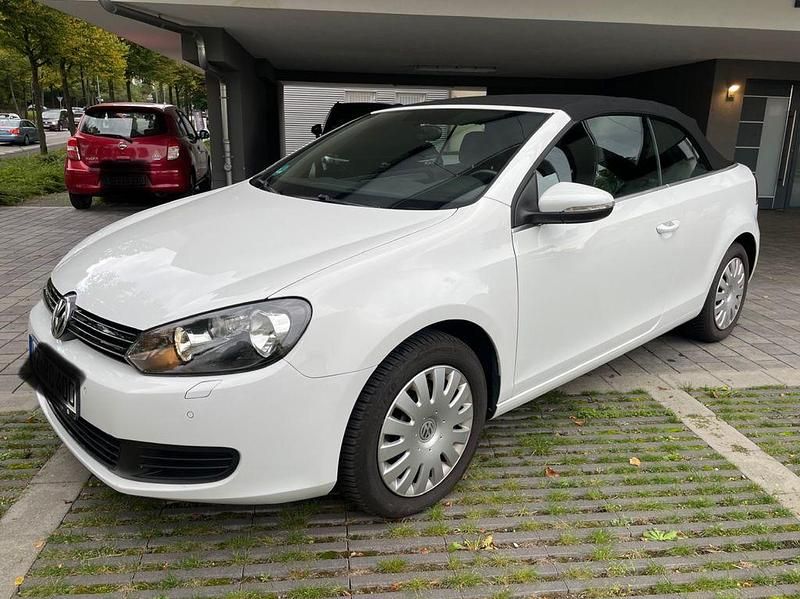 Weiß Gebraucht 2015 VW Golf Cabriolet Cabrio | 8.950 € (Guter Preis) - Bild 1/4