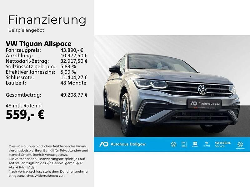 Gebraucht VW Tiguan Allspace Move 150 PS (110 kW) 2024 Pyritsilber metallic SUV