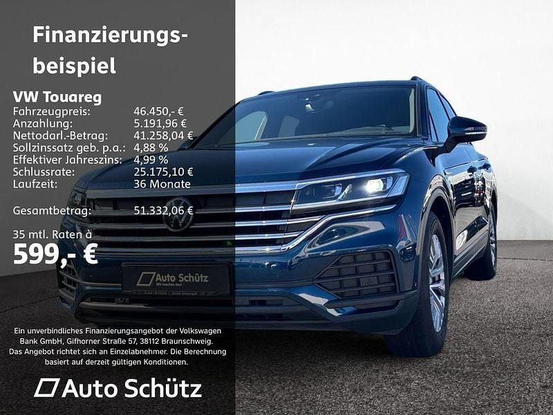 Gebraucht VW Touareg Basis 286 PS (210 kW) 2021 Aquamarinblau metallic SUV