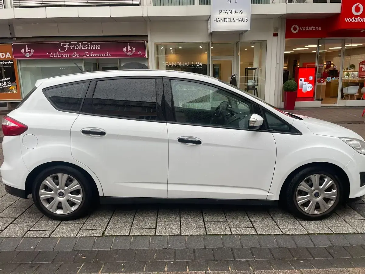 Gebraucht Ford C-MAX Ambiente 101 PS (74 kW) 2014 Weiß Van / Kleinbus