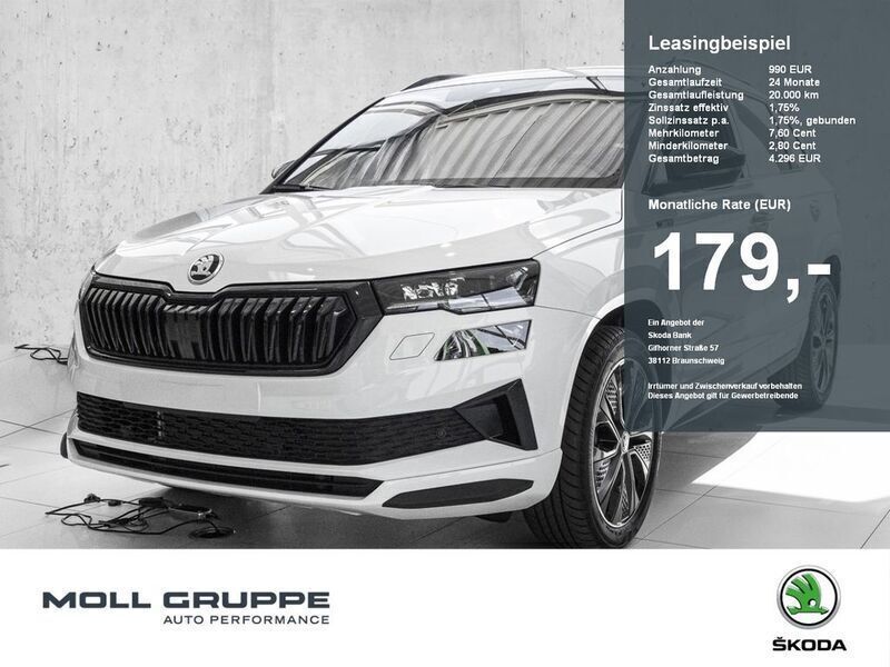 Moonweiss perleffekt Neu 2025 Skoda Karoq SportLine SUV | 36.280 € (Etwas zu teuer) - Bild 1/4