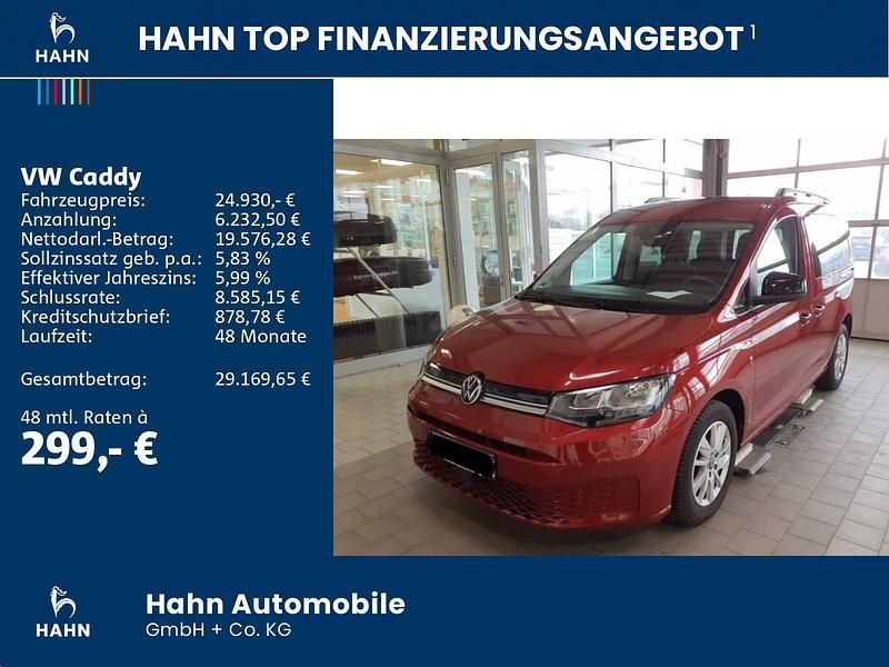 Gebraucht VW Caddy Life 102 PS (75 kW) 2021 Rot Van / Kleinbus