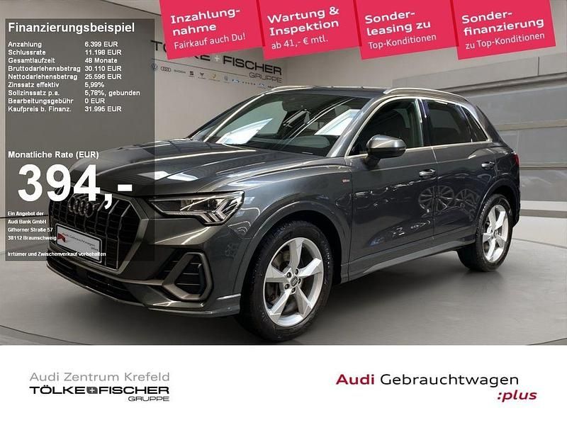 Daytonagrau perleffekt (metallic) Gebraucht 2019 Audi Q3 S-Line SUV | 31.495 € (Fairer Preis) - Bild 1/4