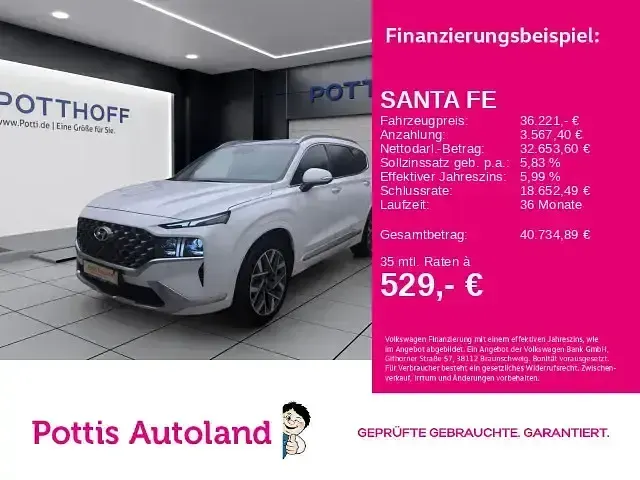Gebraucht Hyundai Santa Fe Signature 202 PS (148 kW) 2023 SUV