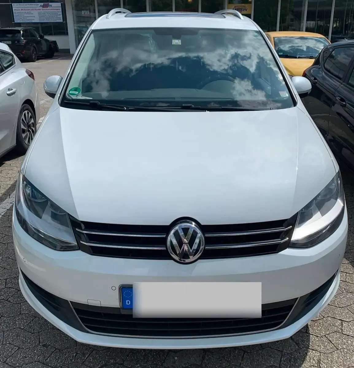 Gebraucht VW Sharan Allstar 150 PS (110 kW) 2017 Weiß Van / Kleinbus