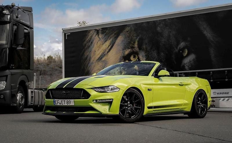 Gebraucht Ford Mustang GT 450 PS (330 kW) 2021 Grün Cabrio