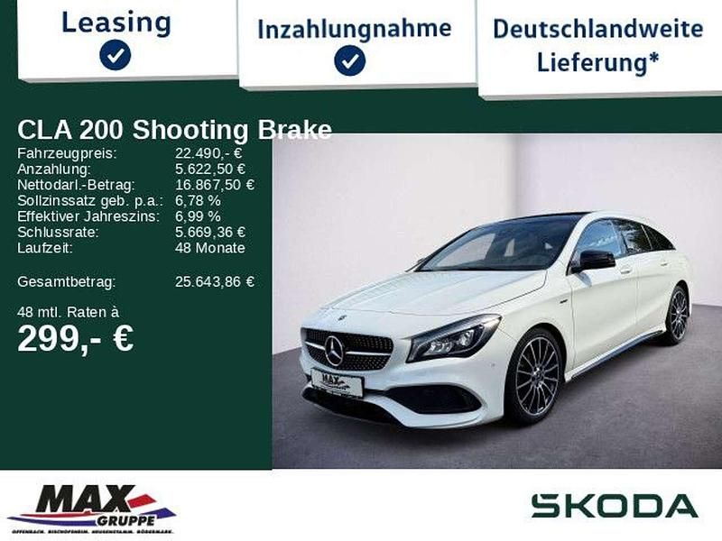 Calcitweiss unilack Gebraucht 2021 Mercedes CLA200 Business Kombi | 22.490 € (Superpreis) - Bild 1/3