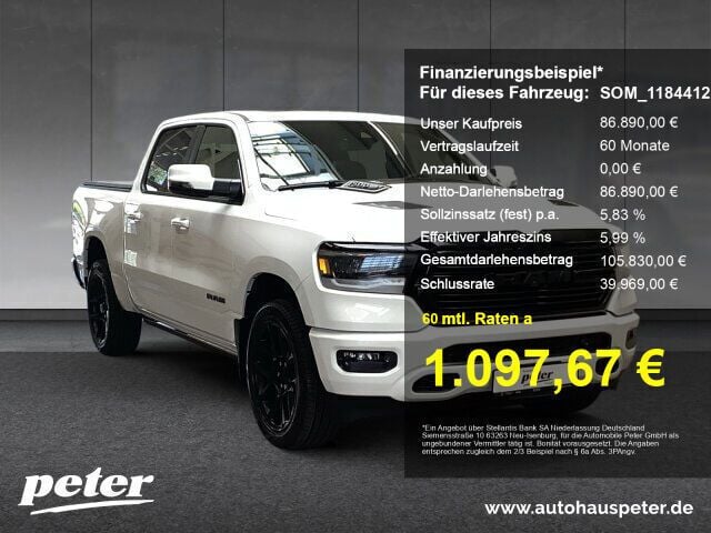 Weiss Neu 2025 Dodge Ram Abholung | 86.890 € (Fairer Preis) - Bild 1/4