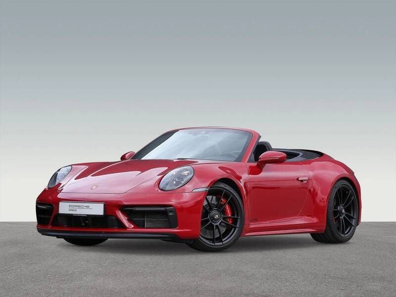 Karminrot Gebraucht 2022 Porsche 911 Carrera 4 GTS Cabrio | 154.900 € (Guter Preis) - Bild 1/4