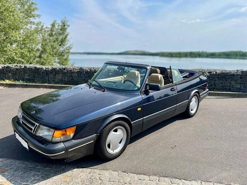Blau Gebraucht 1987 Saab 900 Cabriolet Cabrio | 19.900 € - Bild 1/4