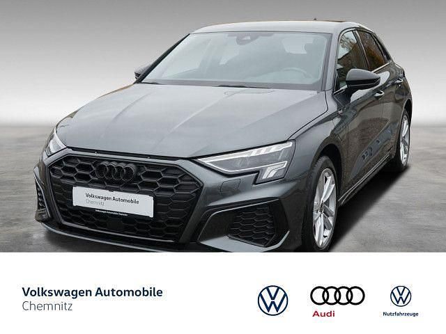 Grau Gebraucht 2022 Audi A3 Sportback e-tron S-Line Kleinwagen | 26.950 € (Guter Preis) - Bild 1/4
