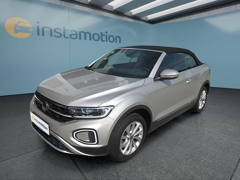 Silber Gebraucht 2022 VW T-Roc Cabriolet Cabrio | 25.449 € (Fairer Preis) - Bild 1/4