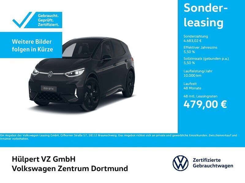 Schwarz Gebraucht 2024 VW ID.3 GTX Kleinwagen | 49.369 € - Bild 1/3