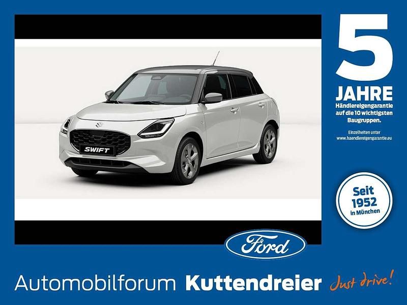 Pure white pearl metallic Neu 2025 Suzuki Swift Comfort+ Limousine | 19.890 € - Bild 1/3