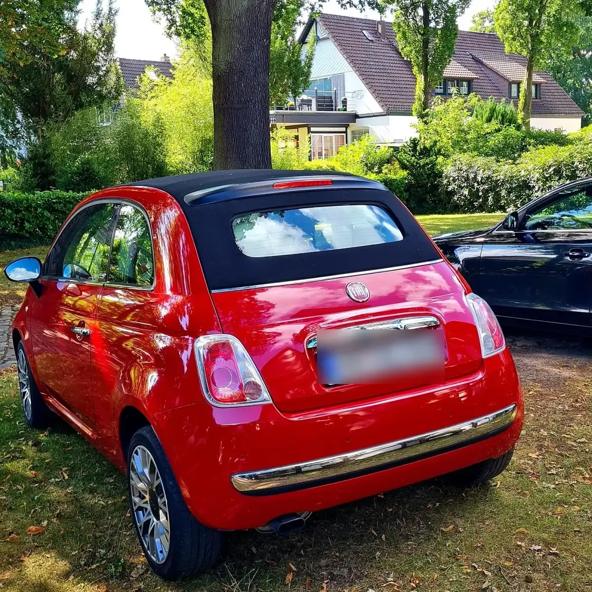 Używany Fiat 500 2011 Czerwony Kabriolet