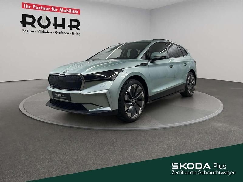 Arctic silber metallic Gebraucht 2021 Skoda Enyaq iV SUV | 24.940 € (Superpreis) - Bild 1/4
