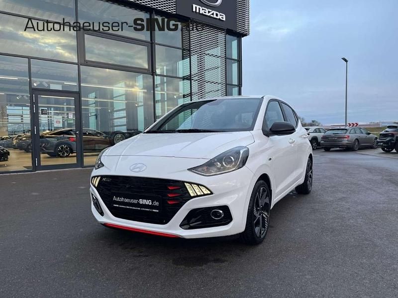 Atlas white / sol Neu 2025 Hyundai i10 N Line Kleinwagen | 18.990 € (Fairer Preis) - Bild 1/4