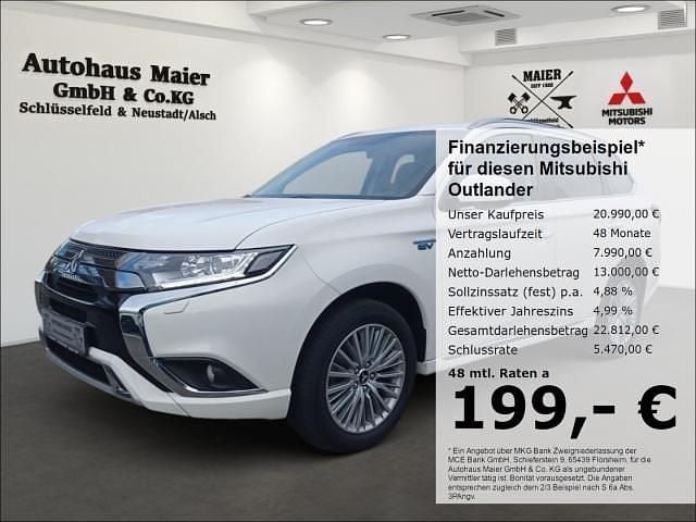 Weiss Gebraucht 2020 Mitsubishi Outlander P-HEV Basis SUV | 20.990 € (Guter Preis) - Bild 1/4