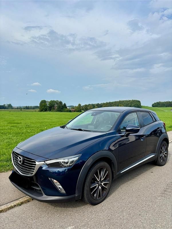 Blau Gebraucht 2017 Mazda CX-3 Sports-Line SUV | 12.900 € (Fairer Preis) - Bild 1/4