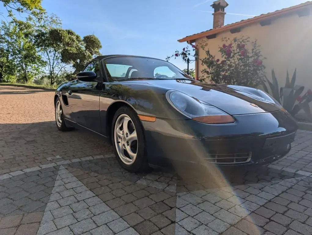 Gebraucht Porsche Boxster 220 PS (161 kW) 2000 Blau Cabrio